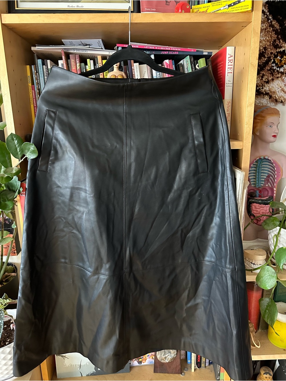 Black Pleather Skirt